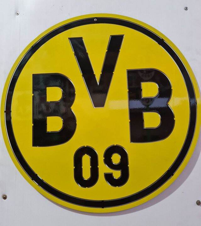 โลโก้ดอร์ทมุนท์-borussia-dortmund-ขนาดสเกล-60-60-เซนติเมตรน้ำหนัก-3-2-กิโลกรัมเหล็กหนา-3-มิลลิเมตรเหล็กตัดเลเซอร์แบบแขวนติดผนังใช้สี-2k-สีพ่นรถยนต์ภายนอกสวยงามคงทนไม่ลอกไม่ร่อนไม่เป็นสนิมติดตั้งง่ายติ