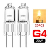 Tsleen G4ฮาโลเจน20ชิ้น/ล็อต12V โคมไฟ Jc G4หรี่แสงหลอดไฟฮาโลเจน20W ฮาโลเจนสะอาดฐาน G4