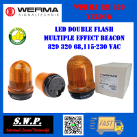 Werma RM 829 Yellow Multiple Effect Beacon, 115-230 VAC