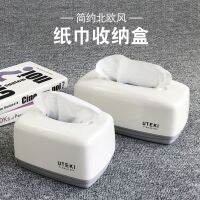 MUJI High-end Tissue box living room tea table household drawer box Nordic style office tabletop restaurant tissue storage box  Original