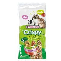 Crispy sticks Herbivores Triple Variety Pack คริสปี้สติ๊ก ขนมกระต่ายและหนู ขนมแท่งรสร่ วม 3รส 165g.