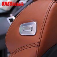 ABS Chrome Car Accessories Copilot Seat Adjustment Button Trim Cover For Land Rover Range Rover Sport L494 Vogue L405 2013-2017