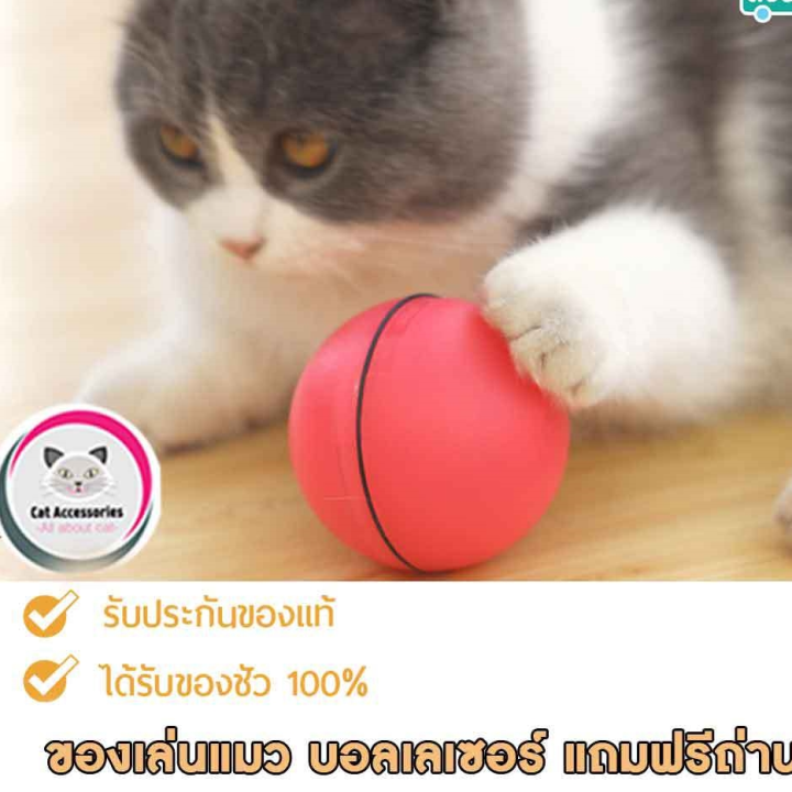 neko-care-cat-toys-เลเซอร์แมว-ของเล่นแมว-ลูกบอลเลเซอร์-เลเซอร์บอล-ของเล่นลูกแมว-หมุนกลิ้งอัตโนมัติแถมฟรีถ่าน-laser-ball-มีให้เลือก-3-สี