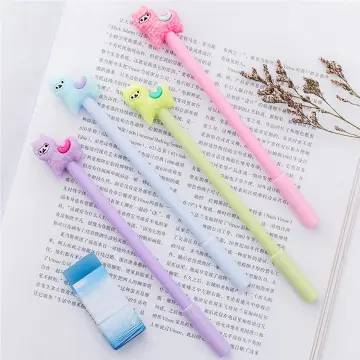 12pcs Cute Cartoon Gel Ink Pen - Cartoon Animal Writing Pen 0.5mm Various  Styles Pen Suitable For Office, Students And Children's Gifts (random)