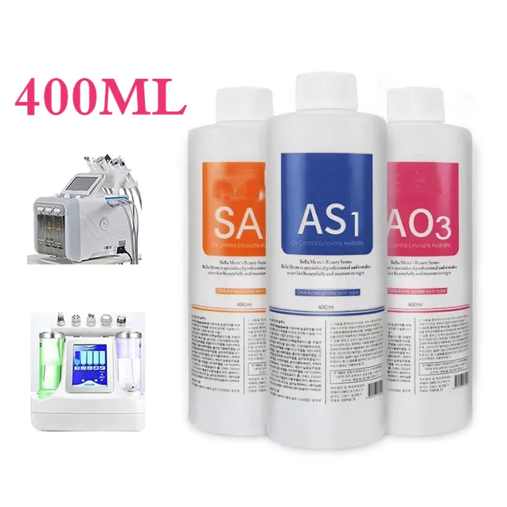 400ml AS1 AO3 SA2 Solution Serum Aqua Peeling Liquid Oxygen Facial Beauty Machine Essence for