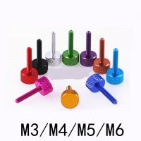 5pcs/lot M3 M4 M5 M6x6/8/10/12/16/20 anodized colourful Knurled Aluminum Thumb Screw Computer case Screw Hand tighten Screw