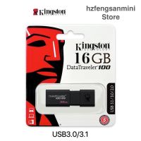 แฟลชไดร์ฟ flash drive แฟลชไดร์ฟ usb ใช้ได้ 100 แฟลชไดร์ฟ Kingston 16GB DataTraveler 100G3 USB 3.1/3.0 Flash Drive (DT100G3/16GB)