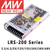 Mean Well LRS-200-3.3V 4.2V 5V 12V 15V 24V 36V 48V Switching Power Supply MEANWELL Acdc 200W เอาต์พุตเดี่ยว