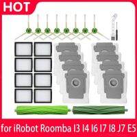 สำหรับ Irobot Roomba I7 I7 + I3 I3 + I4 I4 + I6 I6 + I8 I8 + J7 J7 + E6 E5กรอง E7หลักไม้ถูพื้นมีแปรงผ้าถุงหูรูดเครื่องดูดฝุ่นขายึด