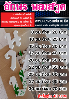 อักษรพลาสวูด   สูง 20 ซ.ม. ตัวละ 50 หนา 10 มิล  สั่งซื้อ-แชทเท่านั้น