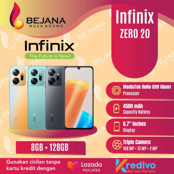 Infinix Zero 20 [X6821] Smartphone ( Ram 8GB / Rom 128GB ) Garansi ...