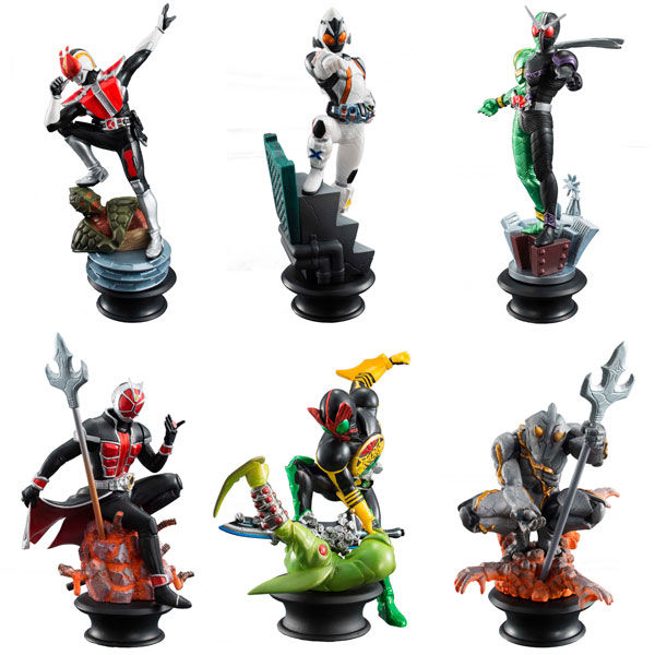 megahouse-chess-pieces-collection-r-กาชาปอง-hg-kamen-rider-gashapon-masked-rider-den-o-w-ooo-wizard-fourze-ghoul