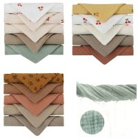 【CC】﹍✼❒  N80C 5pcs/lot 4 Layer Baby Handkerchief Soft Absorbent Gauze Burp Kids Newborn Face Bibs Feeding