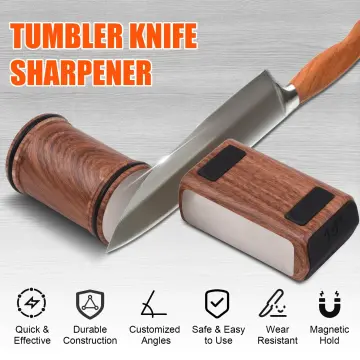 Knife Sharpening, Knife Sharpener, Tumbler Rolling Knife Sharpener, Rolling Knives  Sharpeners, For Straight Blades And Any Hardness Of Industrial Diamond  Steel, Angle Technology With 15 And 20 Degrees, Kitchen Utensils, Angle 15