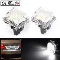 ﹉◆ 2 Pcs Canbus LED License Plate Light Car Number Lamp Luces For Mercedes Benz CLA Class W204 W221 W212 W216 W166 W231 C117 R172