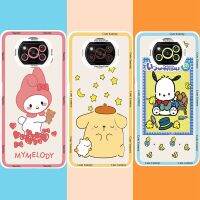 Melody kuromi Cinnamonroll penutup kartun transparan silikon bening tas cangkang Coque untuk Poco X3 Pro X 3 NFC PocoX3 casing ponsel