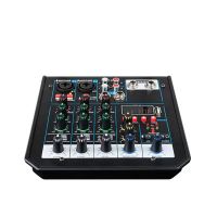 Professional Audio Mixer Bluetooth Mixer Mixing DJ Console with Reverb Effect for Home Karaoke USB Live Stage KTV