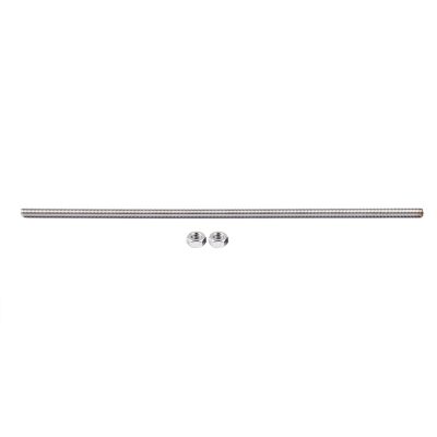320mm x M8 Stainless Steel Thread Bar Stock Rod Silver Tone