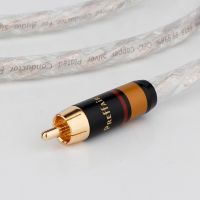 30/0.1 silver-plated HiFi cable audio RCA cable Audio cable RCA to 2 RCA plug