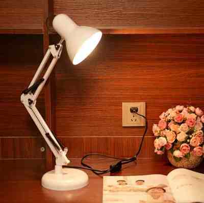 Long Swing Arm adjustable classic desk Lamps E27 LED with switch Table Lamp for Office Reading night Light bedside home
