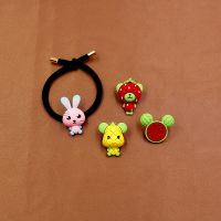 [COD] diy hair accessories fun animals creative fruit cartoon rabbit C buckle pendant paint 2 1