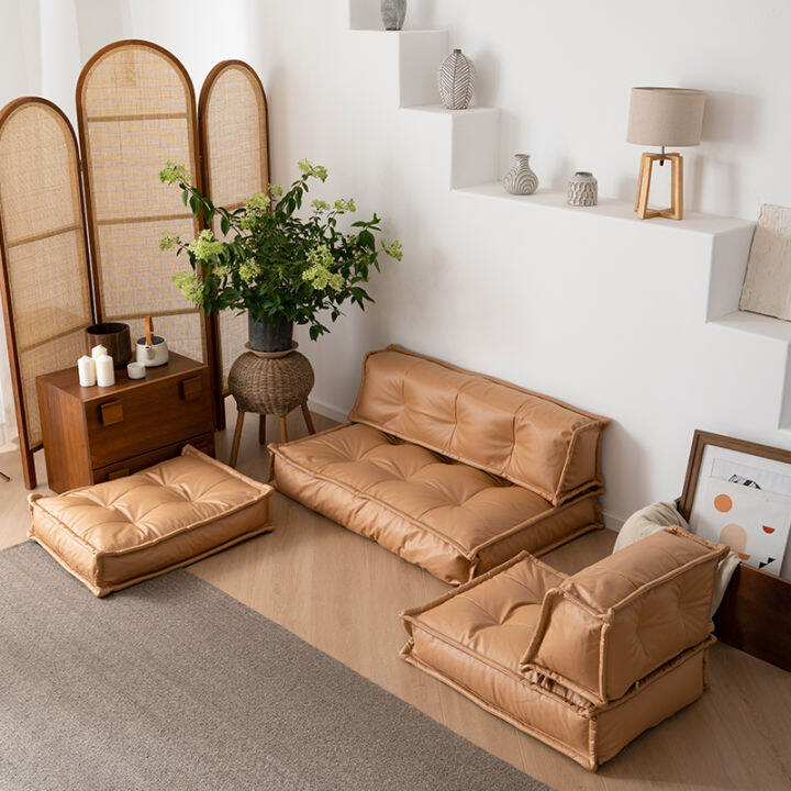 Leather futon cushion Japanese lazy tatami mat on the ground home lying