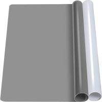 【CC】☏¤  2 Pack Silicone Mats Resin 15.7”X11.7” Moulds Pastry Placemat Craf Clay Dark Gray   Translucent