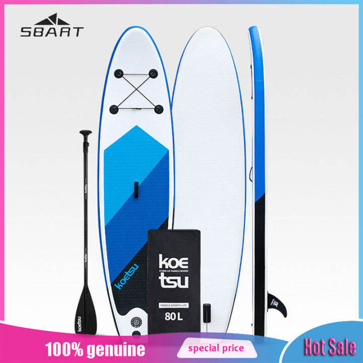 SBART Red and Black Paddle Board, Standup Paddleboard, Paddling Board