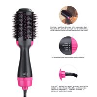 One Step Hair Dryer &amp; Volumizer Dryer Hair Straightener Curler Salon Styling Comb Hot Air Brush Tangle Negative Ions Hair Blower