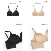 Sabina ซาบีน่า เสื้อชั้นใน Invisible Wire (ไม่มีโครง) Seamless Fit รุ่น Soft Doomm รหัส SBXH6011 BK สีดำ SXH6011 CD