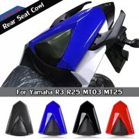 สำหรับ Yamaha YZF R25 R3 YZF-R3 YZFR-25 MT-03 MT25 2013 2014 2015 2016 2017 2018 2019-2020รถจักรยานยนต์ Pillion ที่นั่งผู้โดยสารด้านหลังฝาครอบ Solo Fairing Cowl คาร์บอน