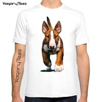 Summer Fashion MenS English Bull Terrier Cute Doberman Puppy Dog Print T-Shirt Cool Pug Painting High Quality Casual Tops Tees