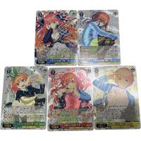 【YF】 5Pcs/set The Quintessential Quintuplets Flash Cards Nakano Ichika Nino Miku ACG Kawaii Game Anime Collection Card Gift Toys