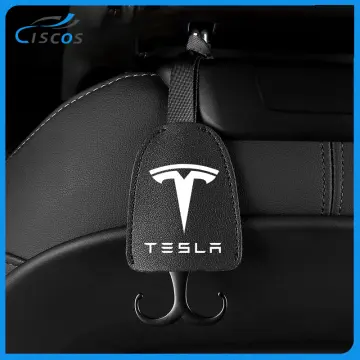  SAMORINO Seat Back Hooks Compatible with Tesla Model 3 Model Y  2017-2023, Foldable Headrest Car Seat Back Hanger Car Storage Hook Car Seat  Back Hooks Seat Back Organizer Hooks for Tesla (