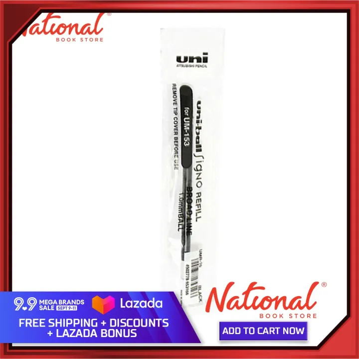 Uni Ballpoint Pen Ink Refill Umr10 1.0mm, Red Lazada PH