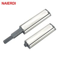 ✽◎ NAIERDI Door Stopper Cabinet Catches Stainless Steel Push to Open Touch Damper Buffers Soft Quiet Closer Furniture Hardware