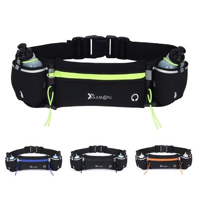 Men Running Waist Bags Belt Pouch Trail Running Waist Bags with Water Bottle Sports Fanny Phone Pack Women Sports Pack Bags Running Belt