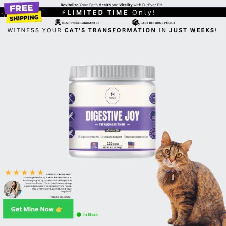 FurEver PH Cat Treats Supplement DIGESTIVE JOY Lazada PH