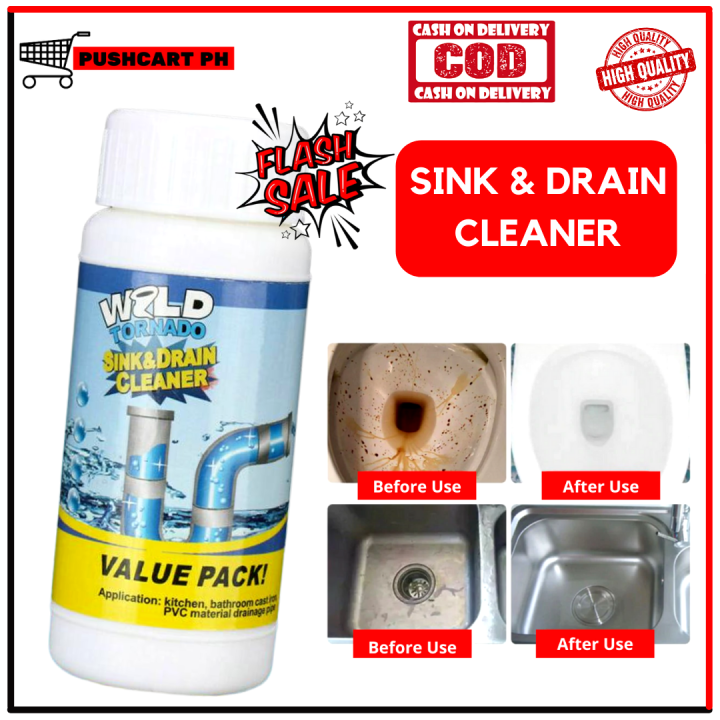 pushcartph Original Wild Tornado Powerful Sink and Drain Cleaner 100g