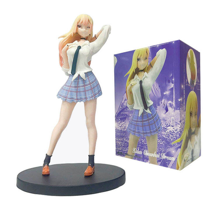 new-marin-kitaka-my-dress-up-darling-fan-art-อะนิเมะญี่ปุ่น-action-figure-pvc-figurine-18ซม-ตุ๊กตาน่ารักของขวัญของเล่น