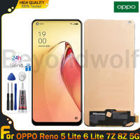 Beyondwolf TFT หน้าจอ LCD สำหรับ OPPO Reno 5 Lite Reno 6 Lite Reno 7Z 8Z 5G จอแสดงผล LCD แบบสัมผัสหน้าจอดิจิตอลแทนการประกอบสำหรับ OPPO Reno 5 Lite CPH2205 Reno 6 Lite CPH2365 Reno 7Z CPH2343 8Z 5G หน้าจอ LCD จอแสดงผล TFT LCD หน้าจอ5G