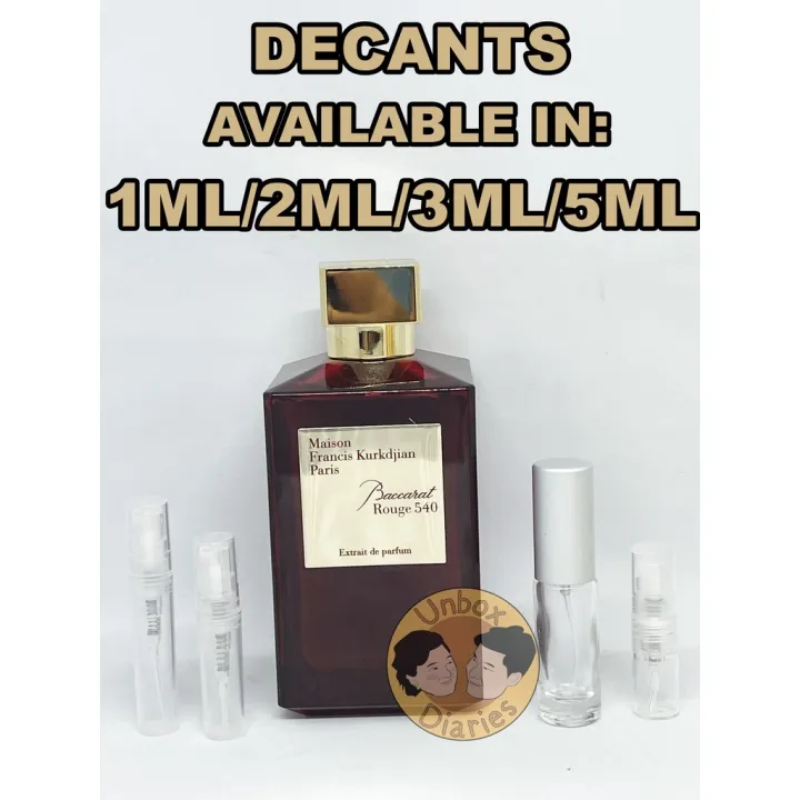 MFK Baccarat Rouge 540 EXTRAIT ( decant )NOT FULL BOTTLE! maison ...