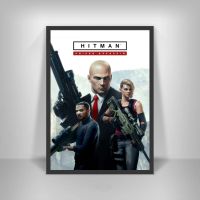 โปสเตอร์ศิลปะเกม Hitman โปสเตอร์ผ้าใบพิมพ์ภาพฝาผนังตกแต่งบ้าน (ไร้กรอบ)