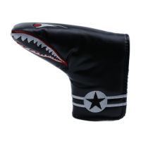 Cool Shark Golf Putter Head Cover Premuim Leather Blade Putter Headcover With  Magnetic Closure