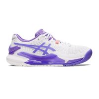 Asics รองเท้าเทนนิสผู้หญิง Gel-Resolution 9 (D) Wide | White/Amethyst ( 1042A226-101 )