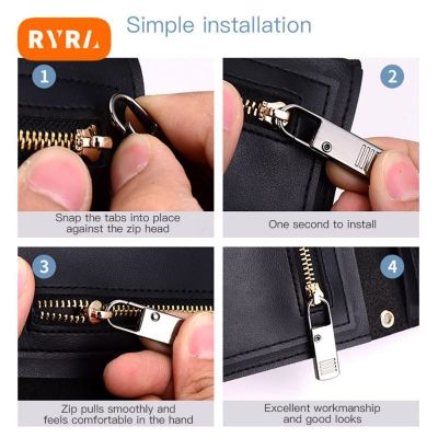 ● Removable Zippers Puller Sewing Tools Wear-resistant Not Easy To Oxidize Replacement Zipper Slider Tool-free Zipper Slider Metal