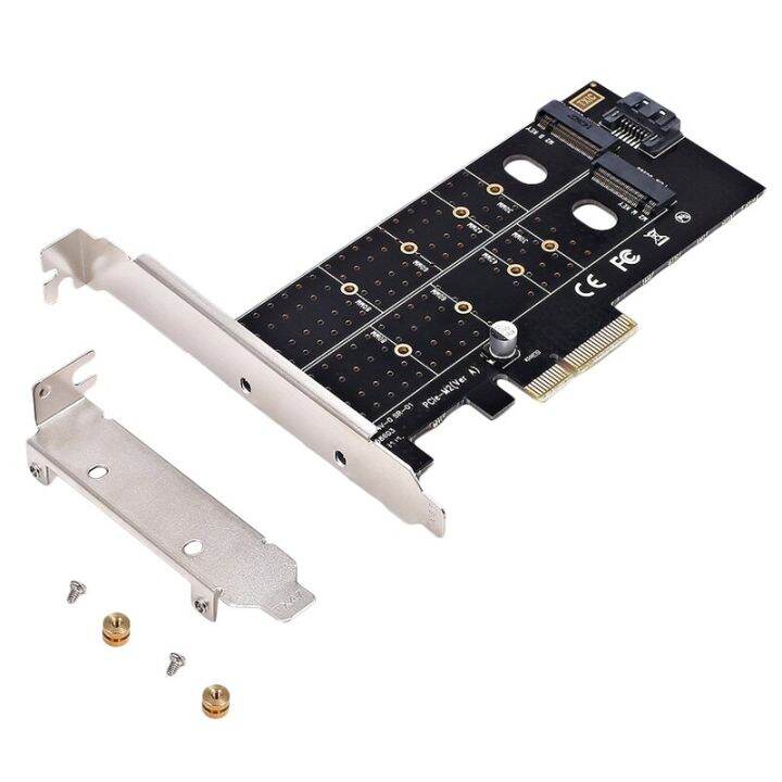 2023-new-fuchijin77-อะแดปเตอร์-pcie-m-2คู่-m2-ssd-nvme-m-คีย์-sata-b-คีย์22110-2280-2260-2242-2230ไปยัง-pci-e-3-0x4ขยายคอนโทรลเลอร์โฮสต์