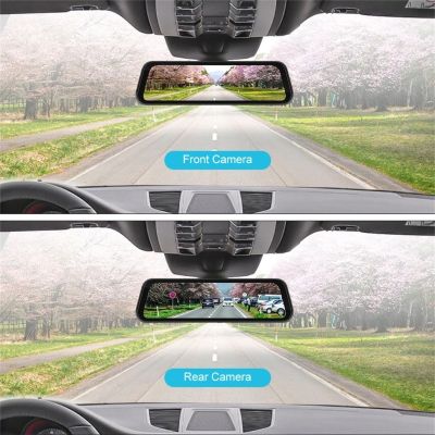 กระจกรถยนต์บันทึกวิดีโอ Carplay แผงหน้าปัดจีพีเอสไร้สายกล้องติดรถยนต์อัตโนมัติ