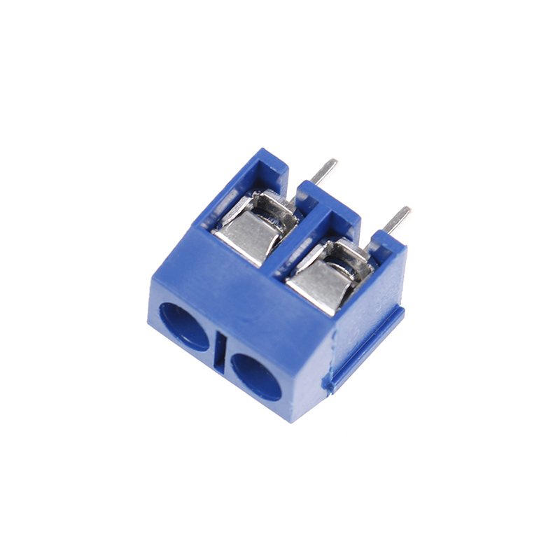 10Pcs blue 2-pin pitch screw terminal block connector 5.08mm panel pcb mount BSC 