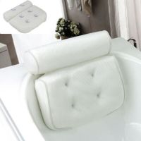 SPA Bath Pillow Soft Thickened Headrest Bathtub Pillow With Backrest Suction Cup Neck Cushion Bathroom Accessories Supplies